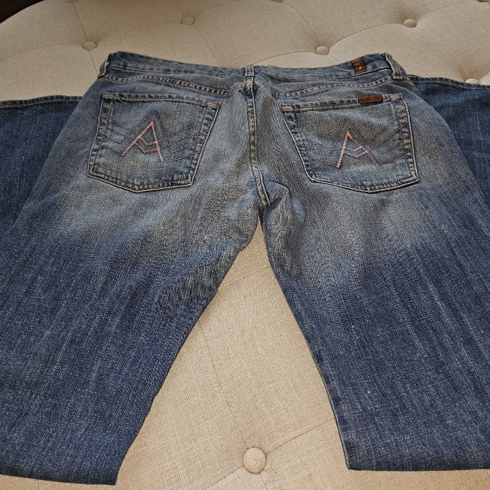 Seven 7 For all Mankind Pink A pocket Boot cut Jeans 32